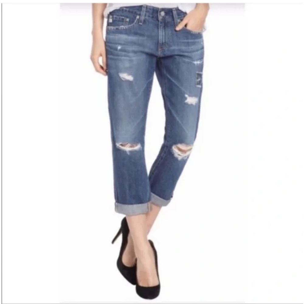 AG By Adriano Goldschmied Piper Crop Slouchy Slim Denim Jeans Women’s 26